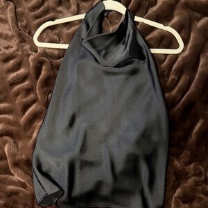 Zara Black Halter Neck Blouse